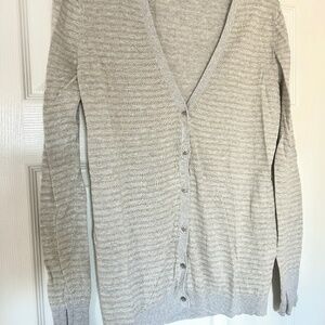 Grey Cardigan Gold Sparkle M